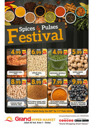 Spices & Pulses Festival - Grand Hypermarket Jebel Ali