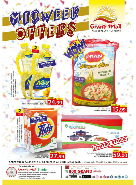 Midweek Offers - Grand Mall Sharjah