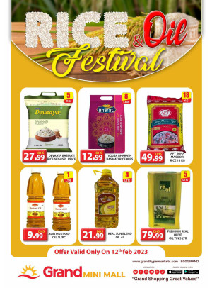 Rice & Oil Festival - Grand Mini Mall