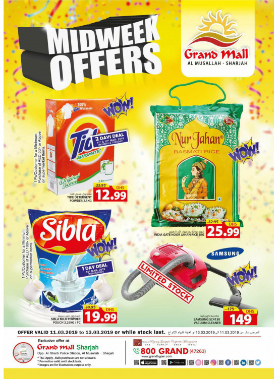 Midweek Offers - Grand Mall Sharjah
