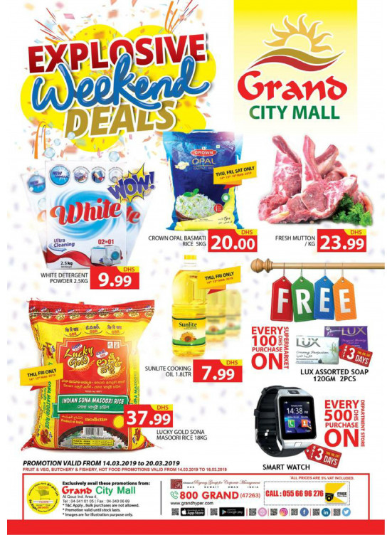Explosive Weekend Deals - Grand City Mall