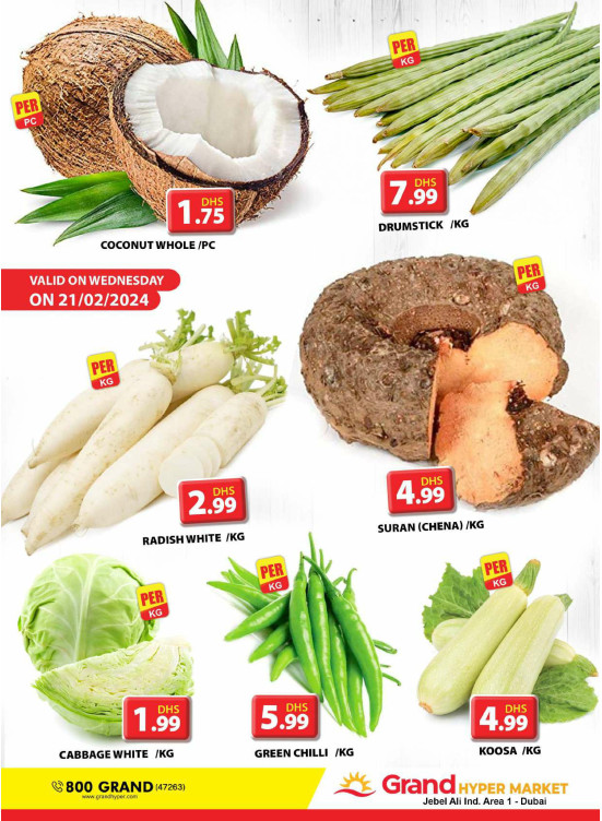 Veggie Wednesday - Grand Hypermarket Jebel Ali