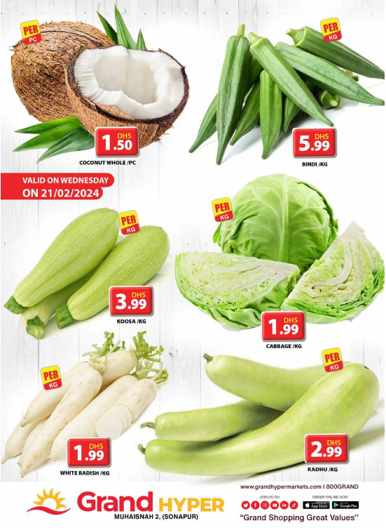 Veggie Wednesday - Grand Hyper Muhaisnah