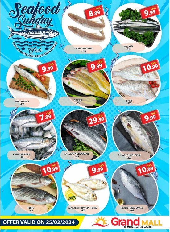 Seafood Sunday - Grand Mall Sharjah