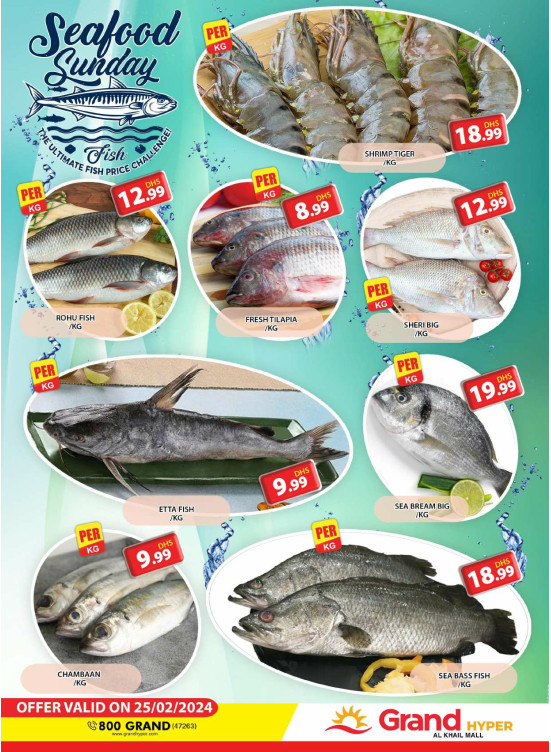 Seafood Sunday - Grand Hyper Al Khail Mall