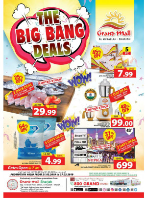 Big Bang Deals - Grand Mall Sharjah