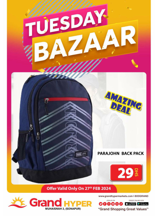 Tuesday Bazar - Grand Hyper Muhaisnah