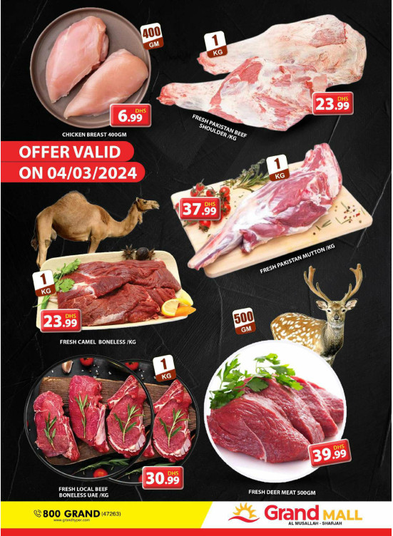 Meat Monday Grand Mall Sharjah from Grand Hypermarket until 4th March