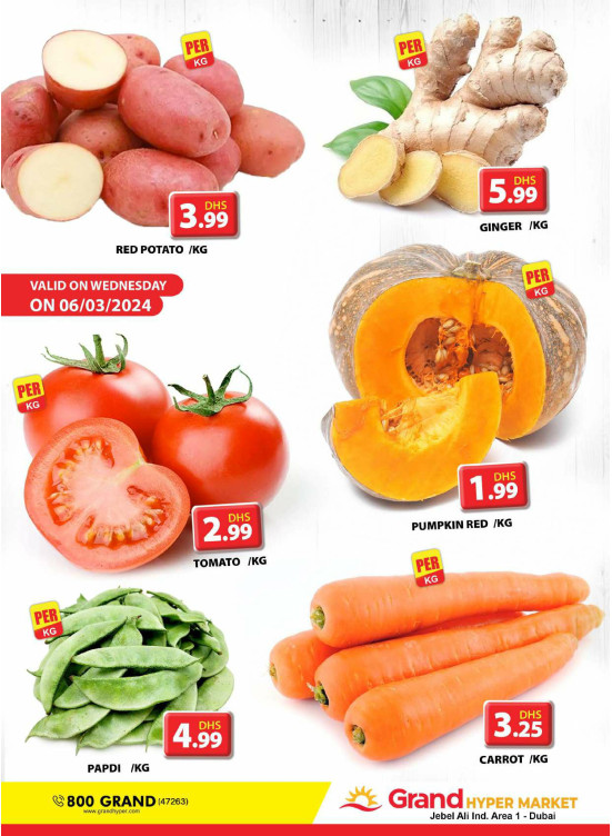 Veggie Wednesday - Grand Hypermarket Jebel Ali