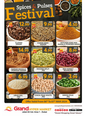 Spices & Pulses Festival - Grand Hypermarket Jebel Ali