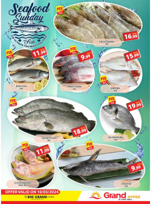Seafood Sunday - Grand Hyper Al Khail Mall