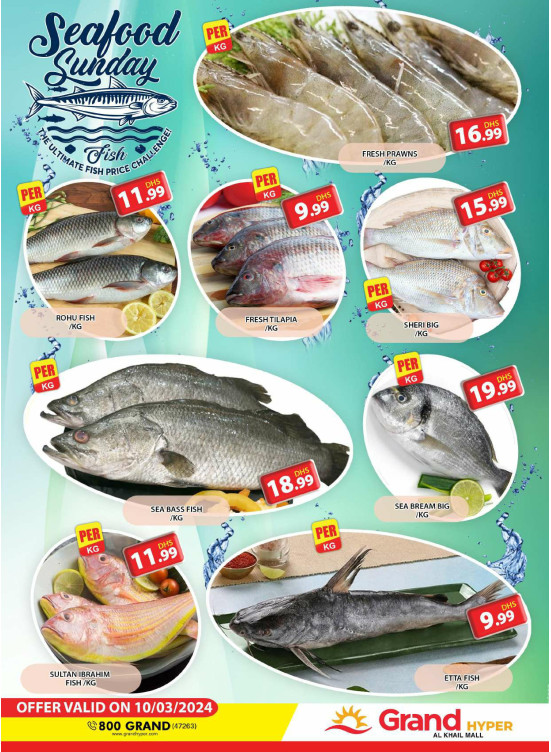 Seafood Sunday - Grand Hyper Al Khail Mall