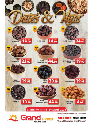 Dates & Nuts Deals - Grand Hyper Al Khail Mall