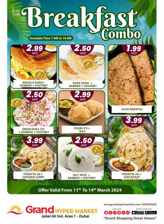 Breakfast Combo - Grand Hypermarket Jebel Ali