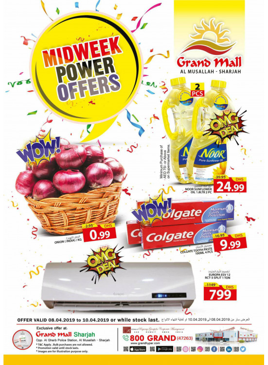 Midweek Power Offers - Grand Mall Sharjah