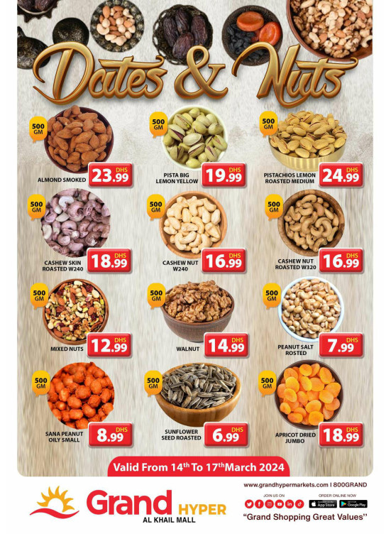 Dates & Nuts Deals - Grand Hyper Al Khail Mall