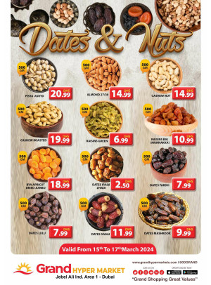 Dates & Nuts Deals - Grand Hypermarket Jebel Ali
