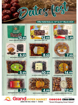 Dates Fest - Grand Hypermarket Jebel Ali