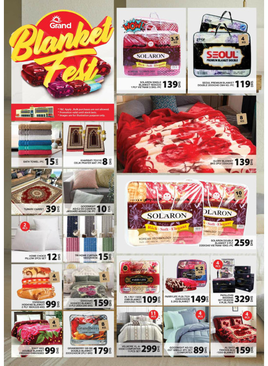 Blanket Fest - Grand Hypermarket Jebel Ali