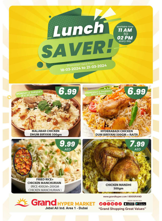 Lunch Saver - Grand Hypermarket Jebel Ali