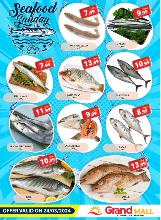 Seafood Sunday - Grand Mall Sharjah