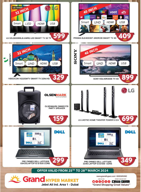 Big Deals on Electronics - Grand Hypermarket Jebel Ali