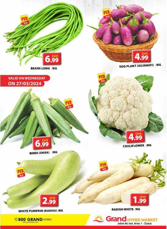 Veggie Wednesday - Grand Hypermarket Jebel Ali