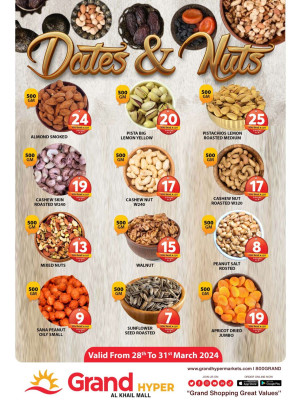 Dates & Nuts Deals - Grand Hyper Al Khail Mall
