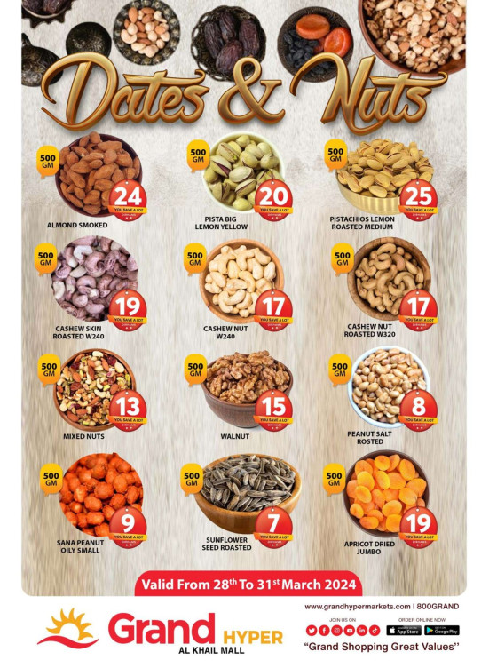 Dates & Nuts Deals - Grand Hyper Al Khail Mall