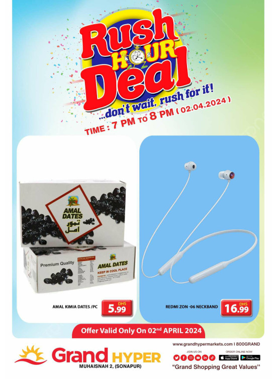 Rush Hour Deal - Grand Hyper Muhaisnah