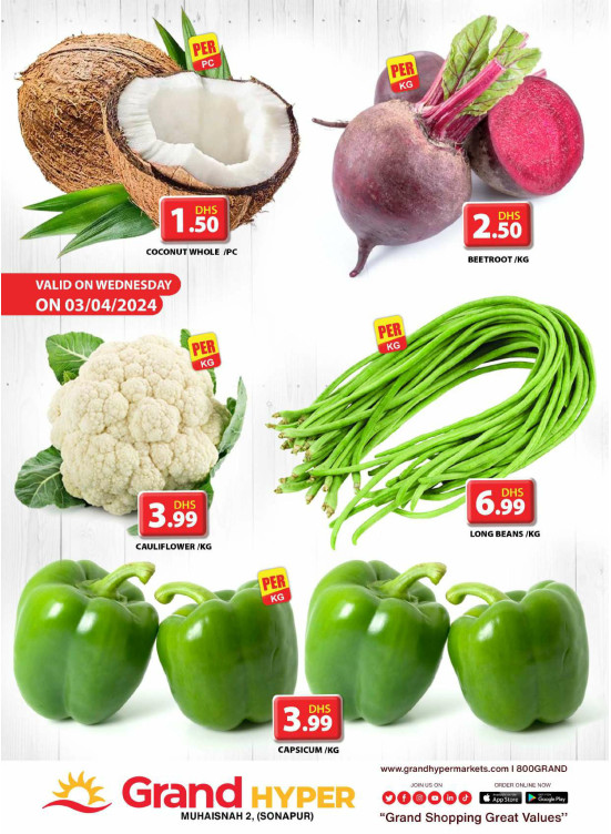 Veggie Wednesday - Grand Hyper Muhaisnah