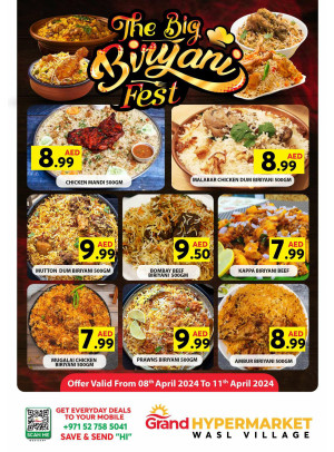 The Big Biryani Fest - Wasl Village, Dubai