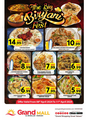 The Big Biryani Fest - Grand Mall Sharjah