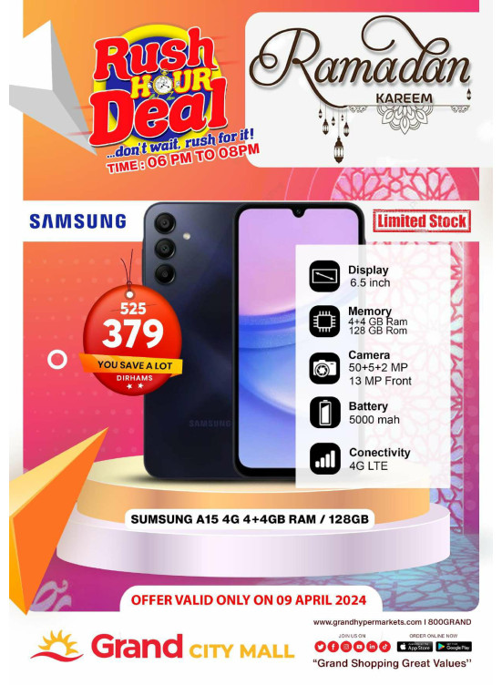 Rush Hour Deal - Grand City Mall