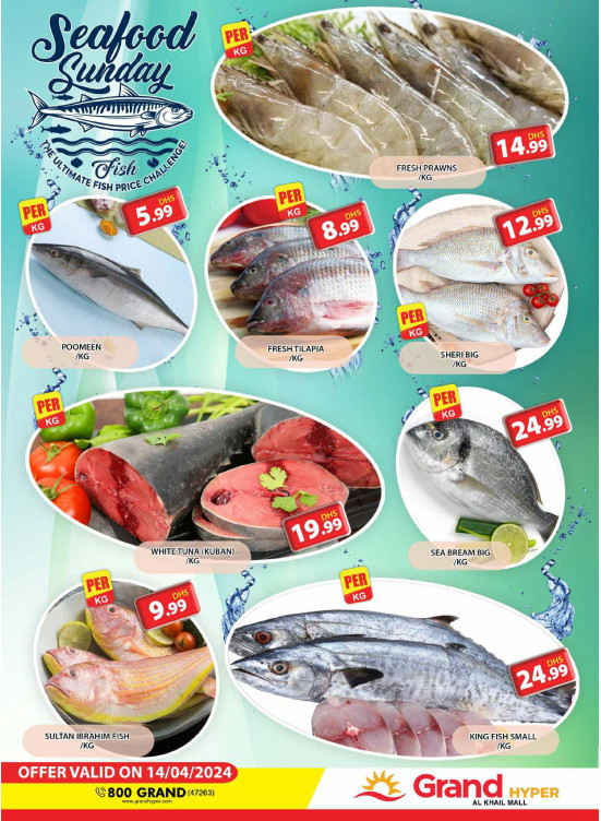 Seafood Sunday - Grand Hyper Al Khail Mall