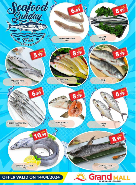 Seafood Sunday - Grand Mall Sharjah
