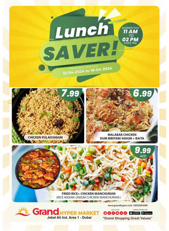 Lunch Saver - Grand Hypermarket Jebel Ali