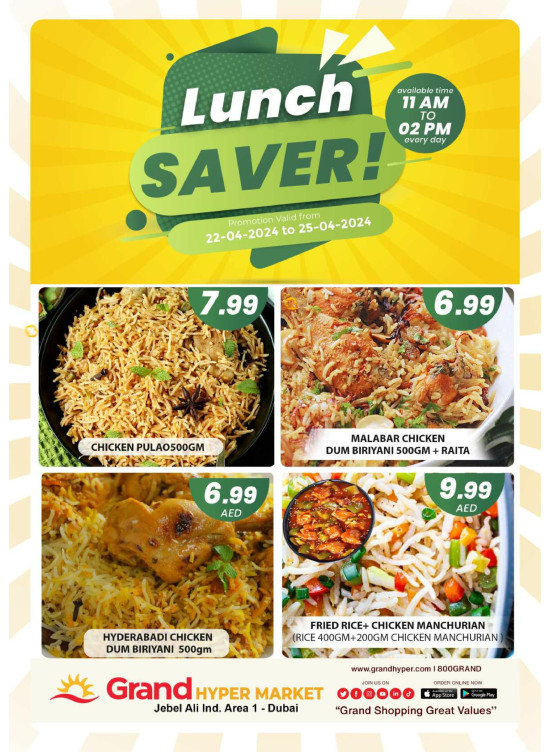 Lunch Saver - Grand Hypermarket Jebel Ali