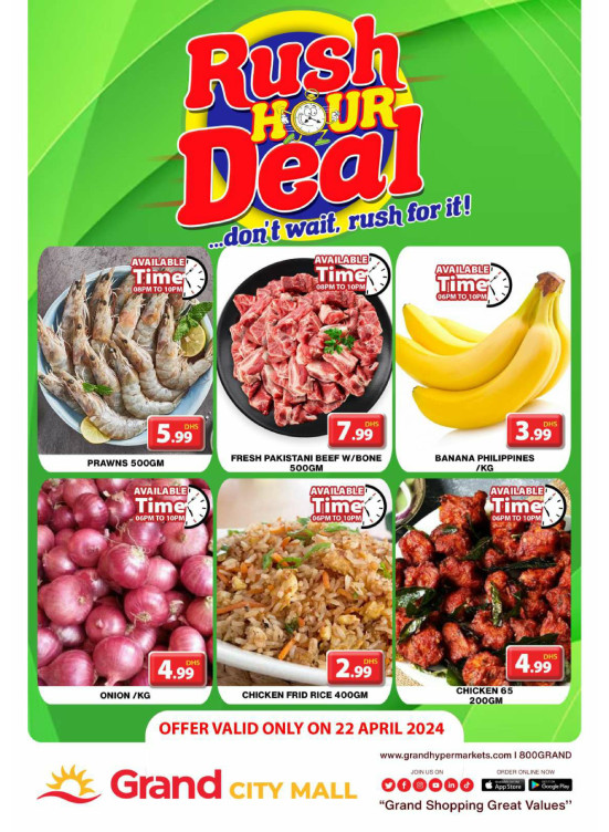 Rush Hour Deal - Grand City Mall