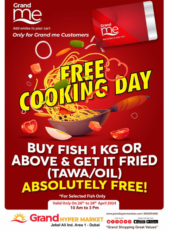 Free Cooking Day - Grand Hypermarket Jebel Ali