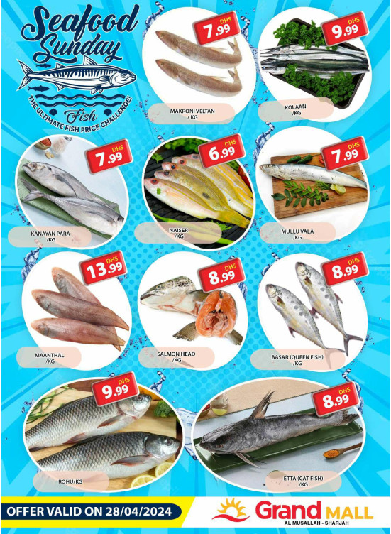 Seafood Sunday - Grand Mall Sharjah