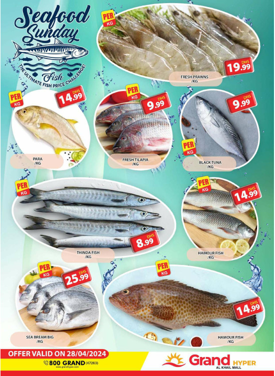 Seafood Sunday - Grand Hyper Al Khail Mall