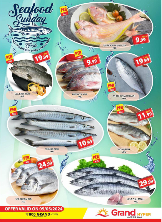Seafood Sunday - Grand Hyper Al Khail Mall