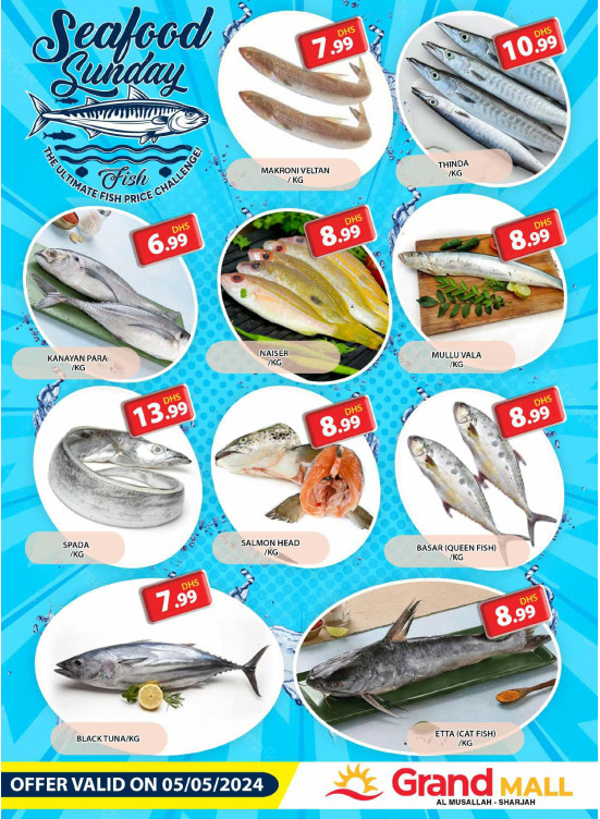 Seafood Sunday - Grand Mall Sharjah