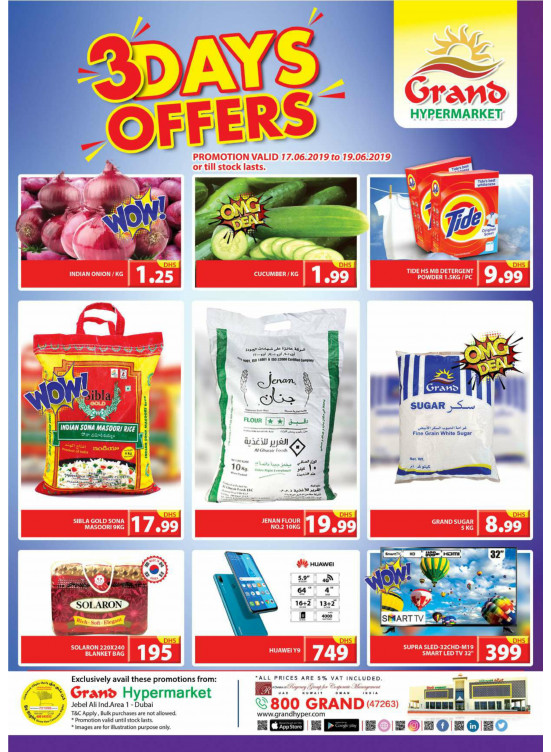 3 Days Offers - Grand Hypermarket Jebel Ali