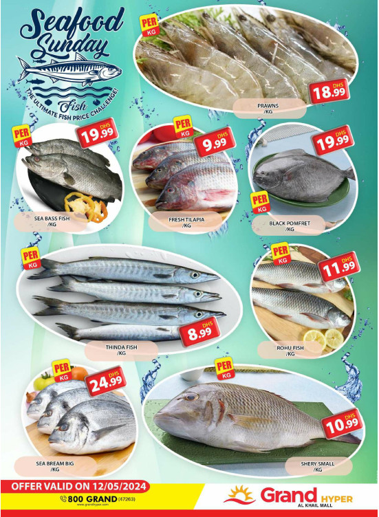Seafood Sunday - Grand Hyper Al Khail Mall