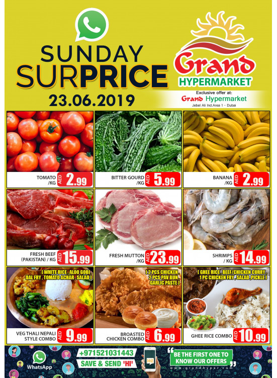 Sunday Surprise - Grand Hypermarket Jebel Ali