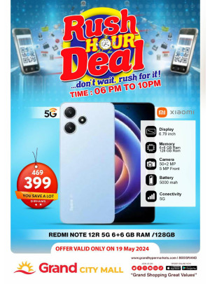 Rush Hour Deal - Grand City Mall