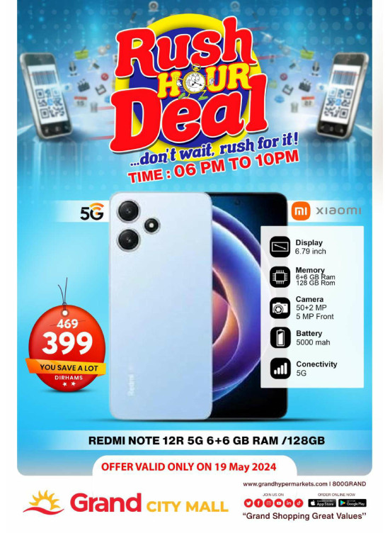 Rush Hour Deal - Grand City Mall
