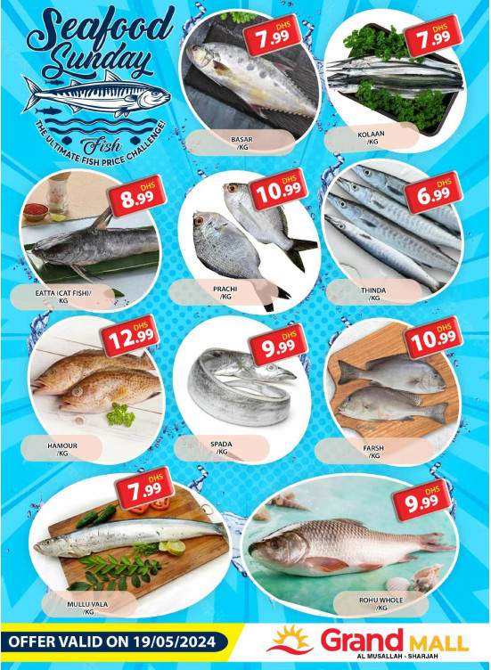 Seafood Sunday - Grand Mall Sharjah
